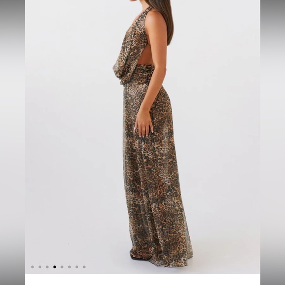 NWT Elysia Leopard maxi dress - Picture 5 of 7